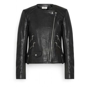Isabel Marant Etoile Black Leather Moto Jacket